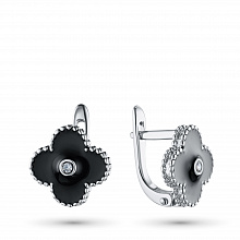 Обеци с диаманти