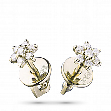 Обеци с диаманти