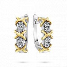 Обеци с диаманти