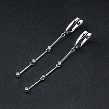 Обеци с диаманти