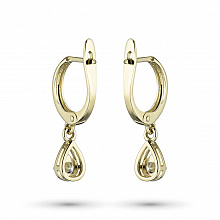 Обеци с диаманти