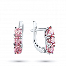 Обеци с диаманти