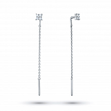 Обеци с диаманти