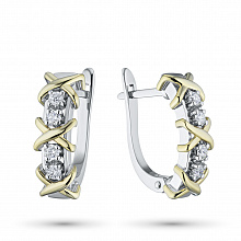 Обеци с диаманти