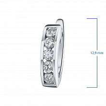 Обеци с диаманти