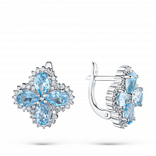 Обеци с диаманти