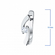 Обеци с диаманти