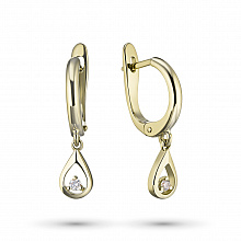 Обеци с диаманти