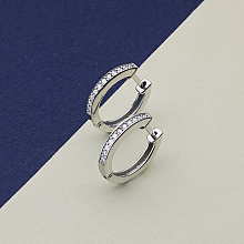 Обеци с диаманти