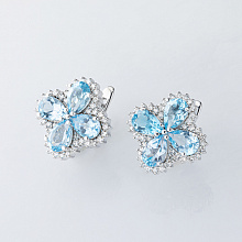 Обеци с диаманти