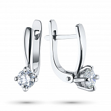 Обеци с диаманти