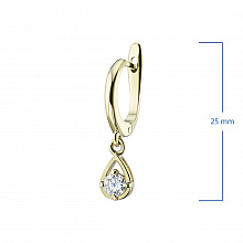 Обеци с диаманти