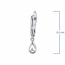 Обеци с диаманти