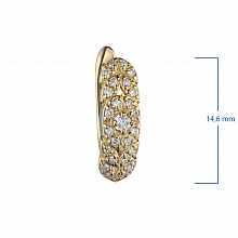 Обеци с диаманти