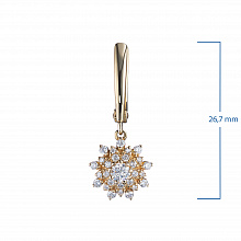 Обеци с диаманти