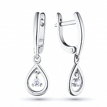 Обеци с диаманти