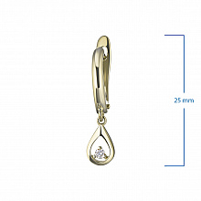 Обеци с диаманти