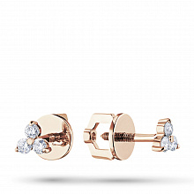 Обеци с диаманти