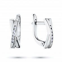 Обеци с диаманти