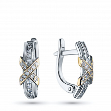 Обеци с диаманти