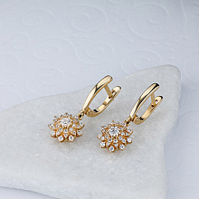 Обеци с диаманти