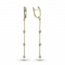 Обеци с диаманти