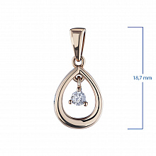 Висулка с диамант