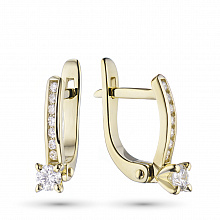 Обеци с диаманти