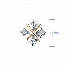 Обеци с диаманти