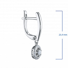 Обеци с диаманти