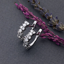 Обеци с диаманти