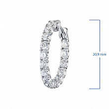 Обеци с диаманти