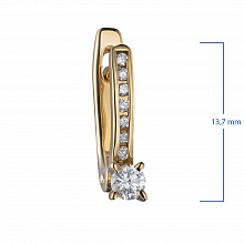 Обеци с диаманти