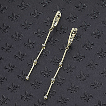 Обеци с диаманти